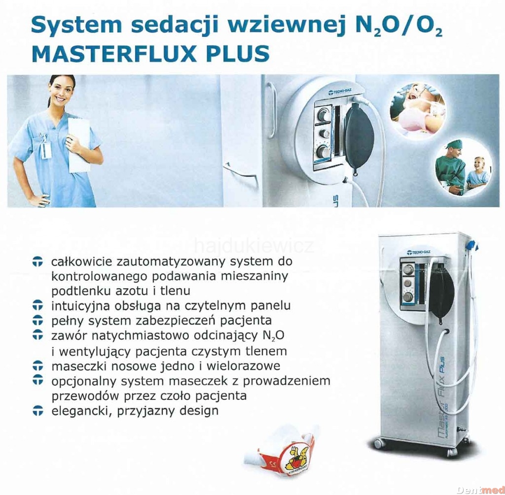 System sedacji wziewnej N2O/O2 MasterFlux PLUS w ofercie DentMed